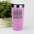 Pink pickelball tumbler Chronically Anxious