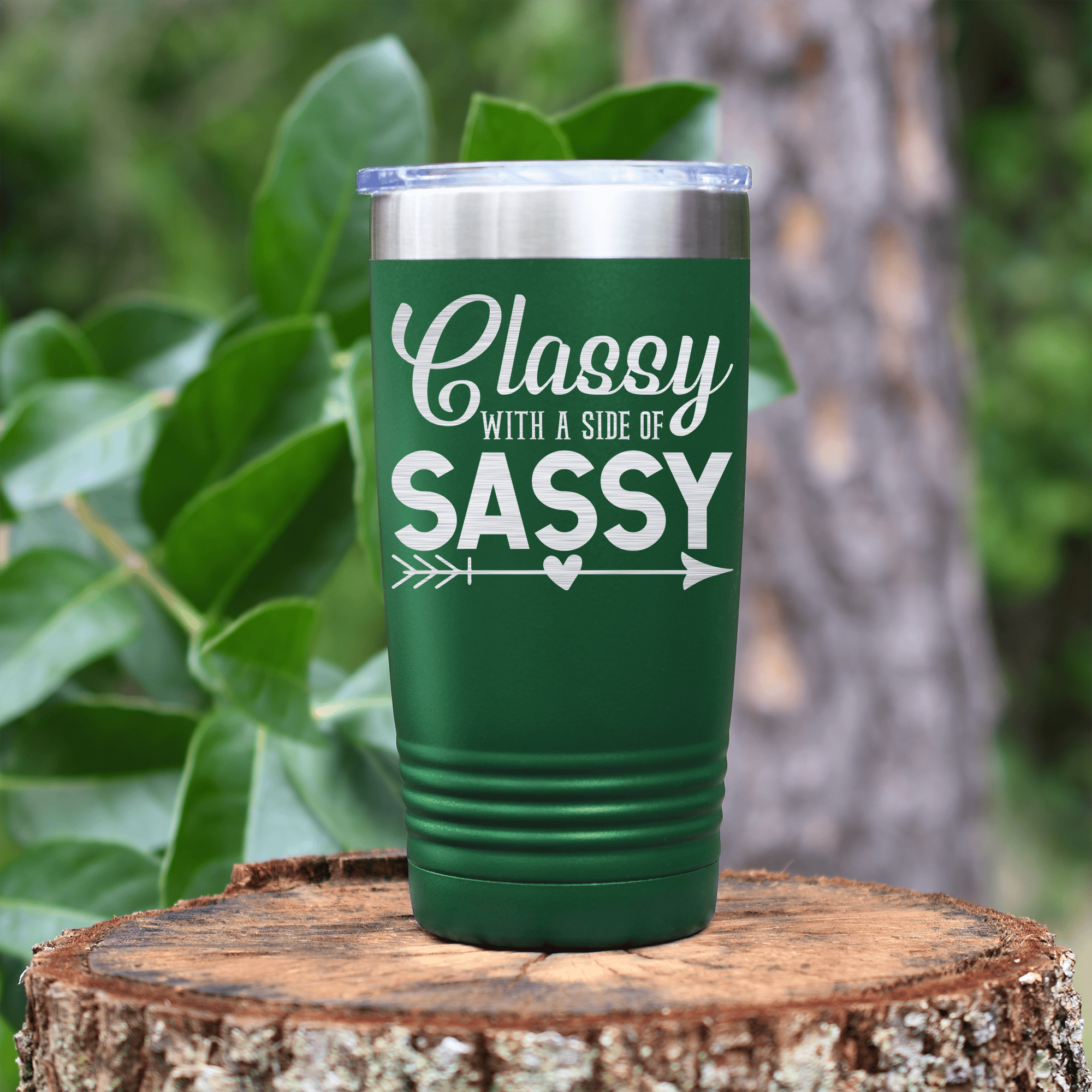 Green pickelball tumbler Classy And Sassy