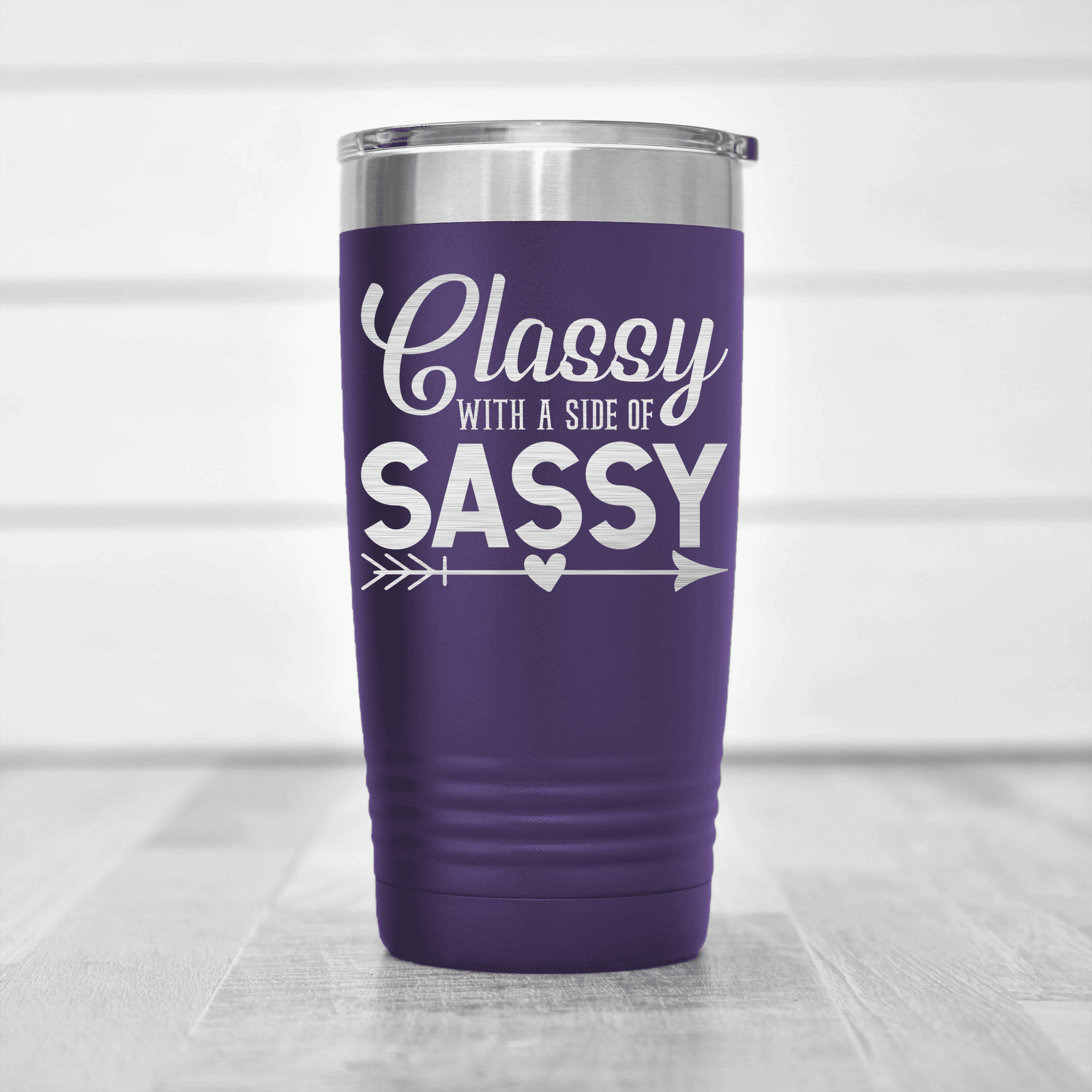 Purple pickelball tumbler Classy And Sassy