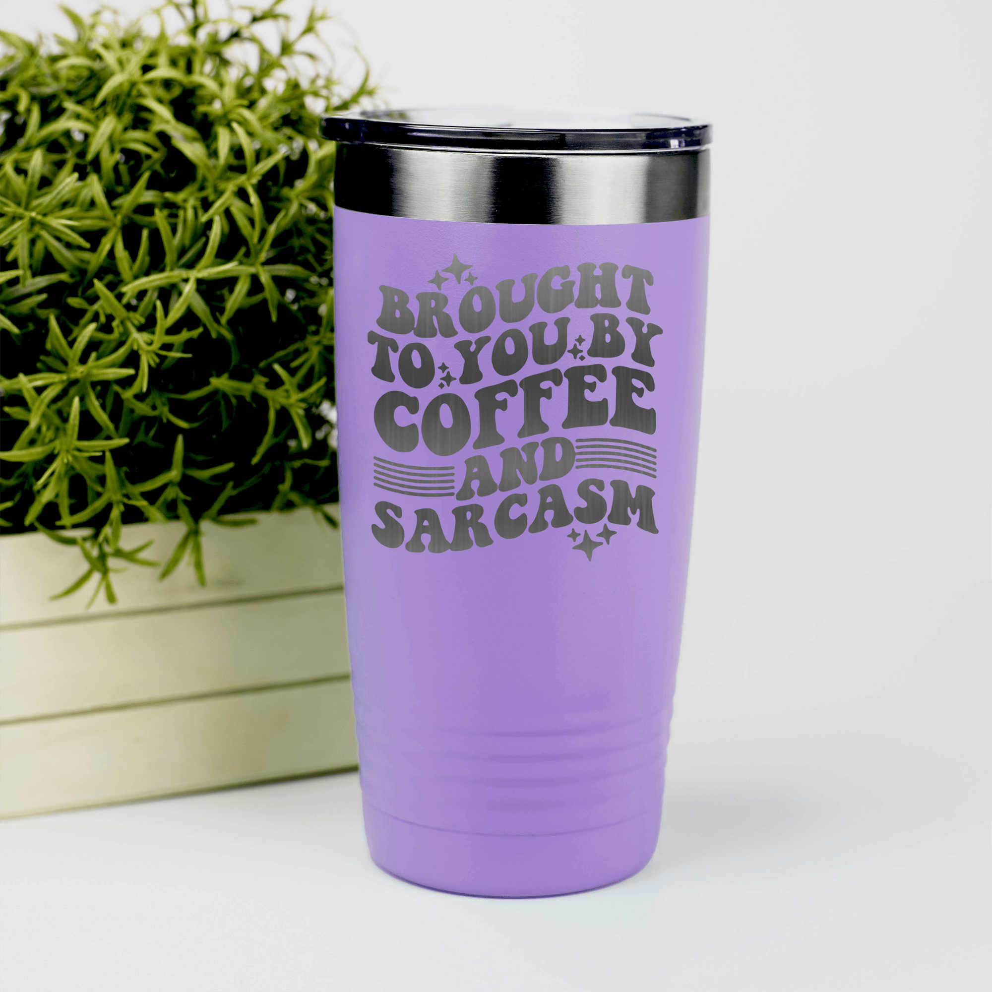 Light Purple pickelball tumbler Coffee And Sarcasm