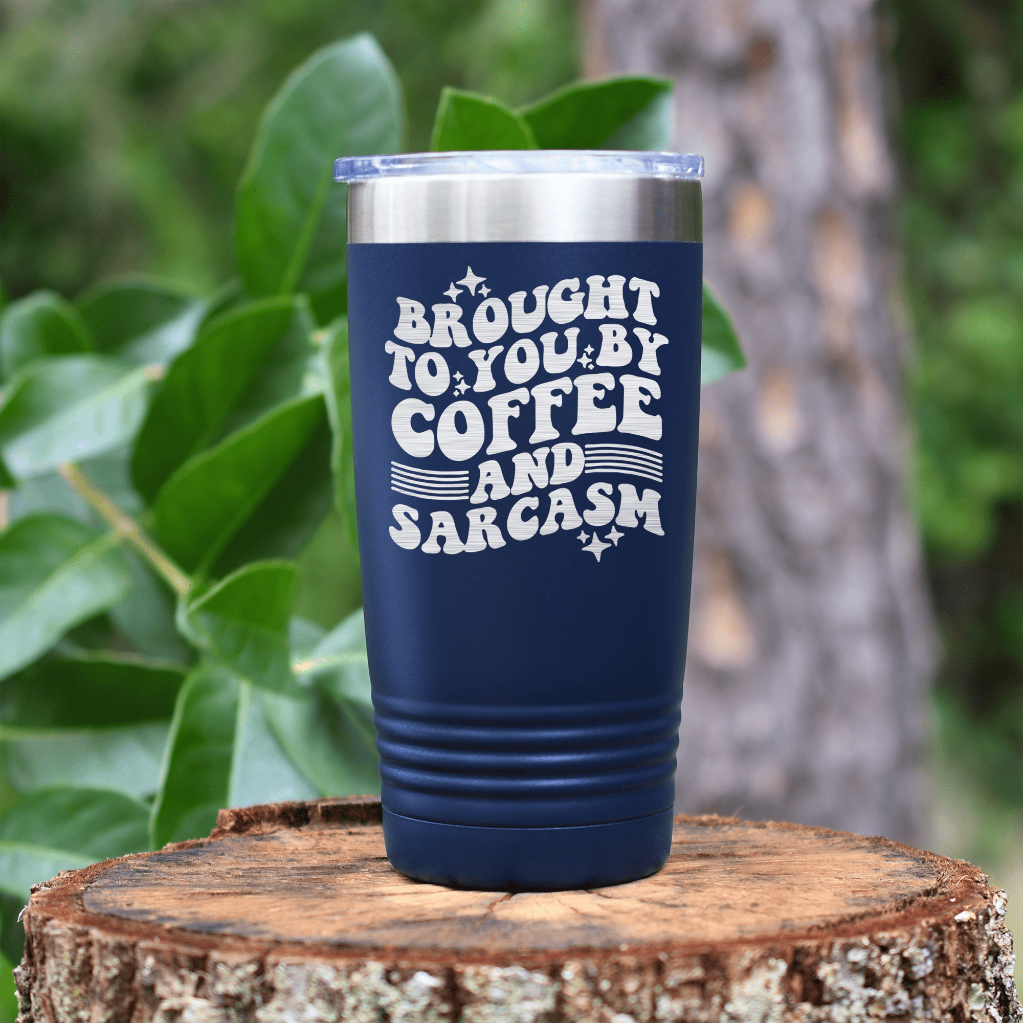 Navy pickelball tumbler Coffee And Sarcasm