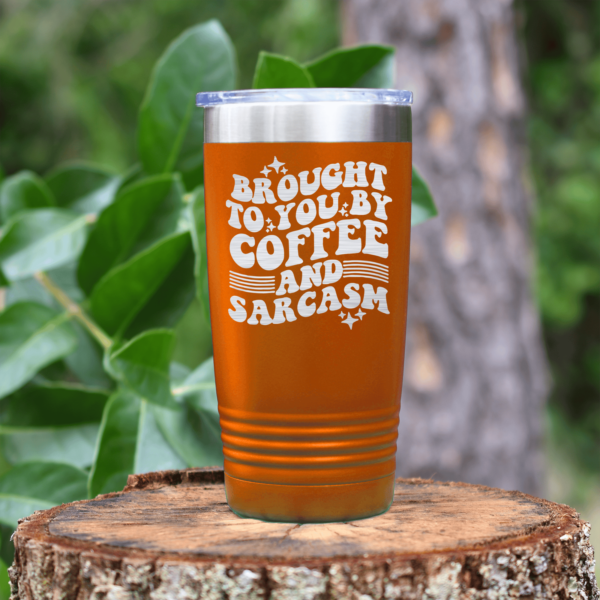 Orange pickelball tumbler Coffee And Sarcasm