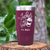 Maroon Teacher Tumbler With Coffee Is My Fuel Design