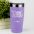 Light Purple Teacher Tumbler With Coffee Teach Repeat Design