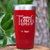 Red Teacher Tumbler With Coffee Teach Repeat Design