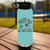 Teal Soccer Water Bottle With Coolest Guy On The Sideline Design