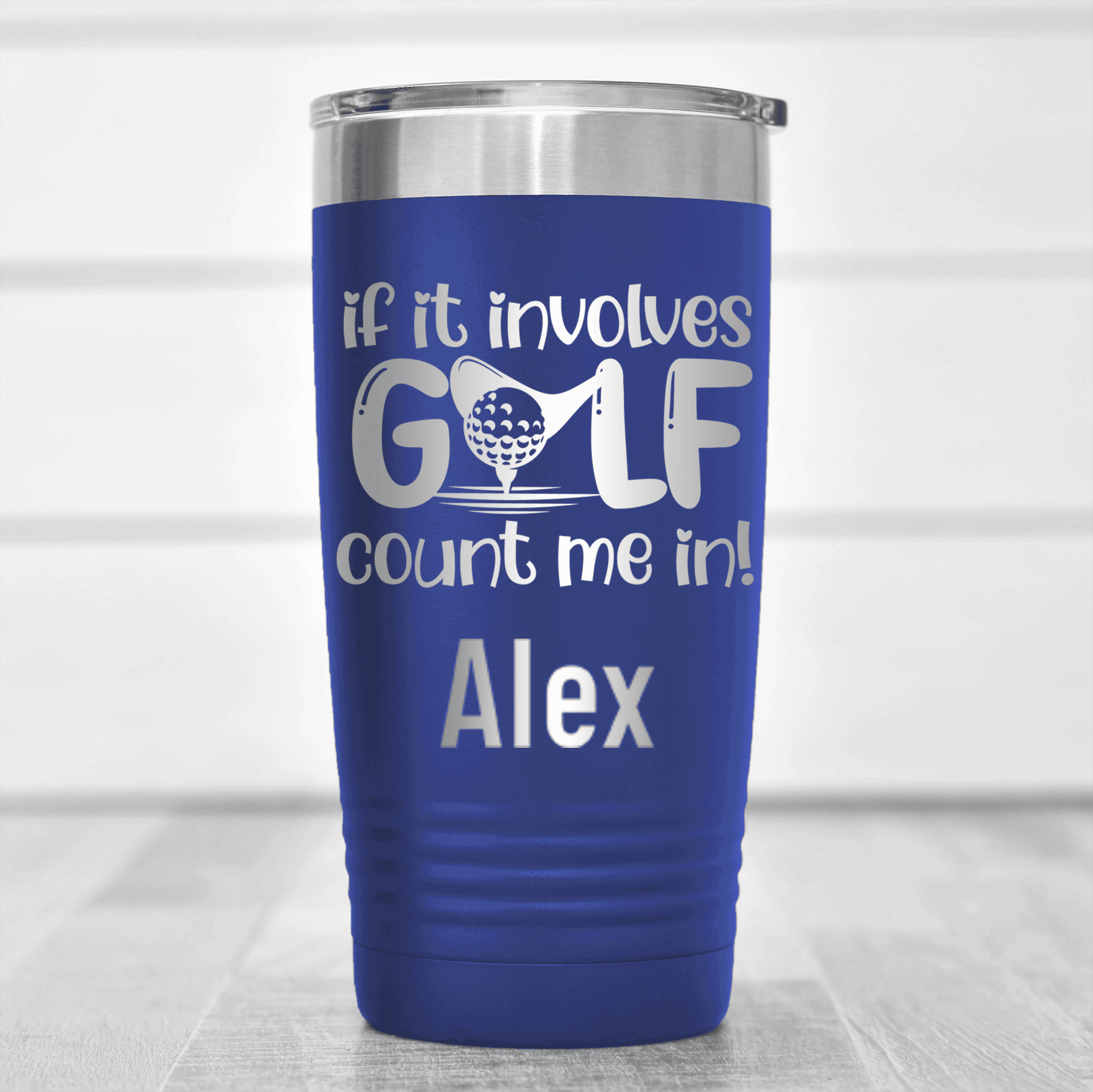 Blue Golf Gifts For Her Tumbler With Count This Girl In Design