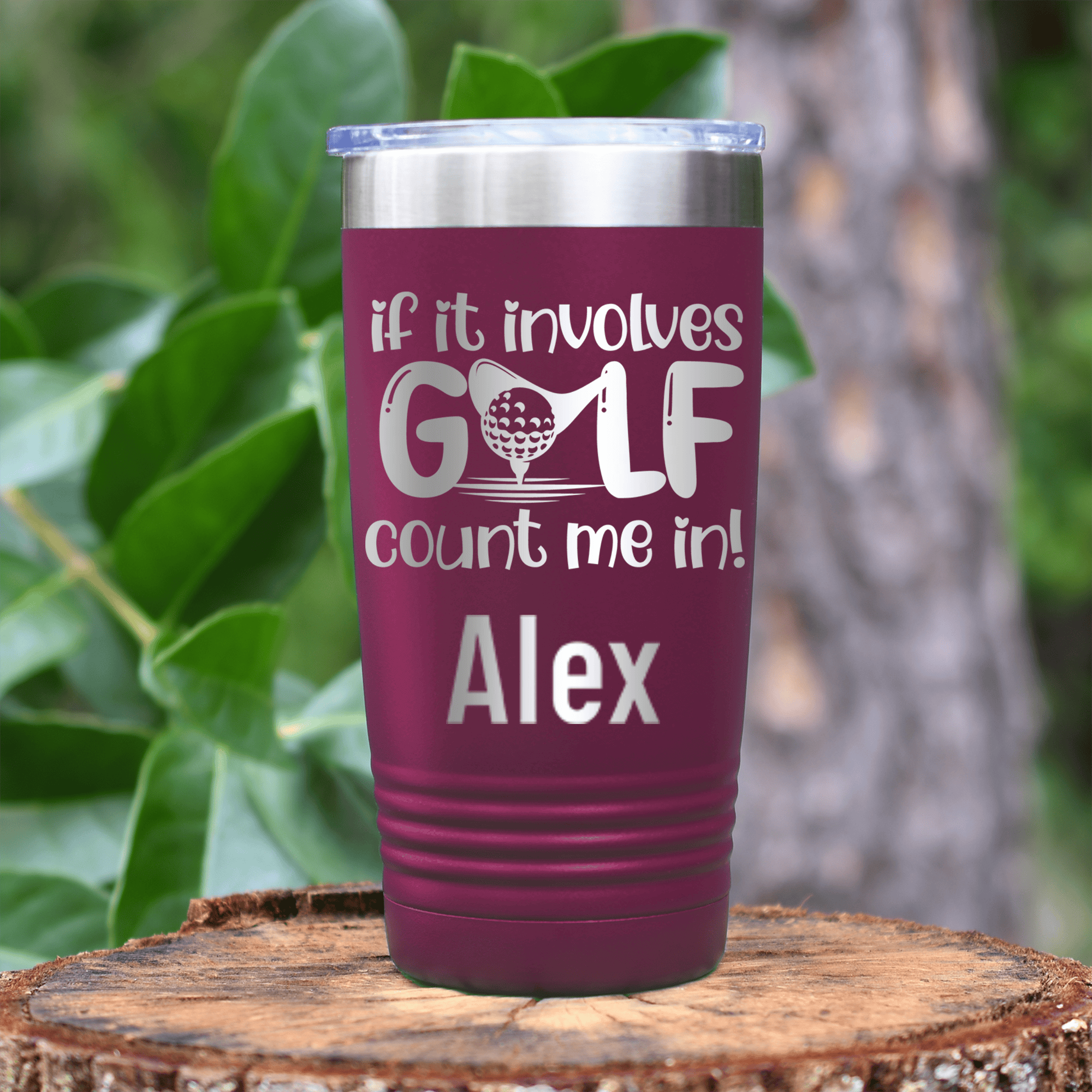 Maroon Golf Gifts For Her Tumbler With Count This Girl In Design