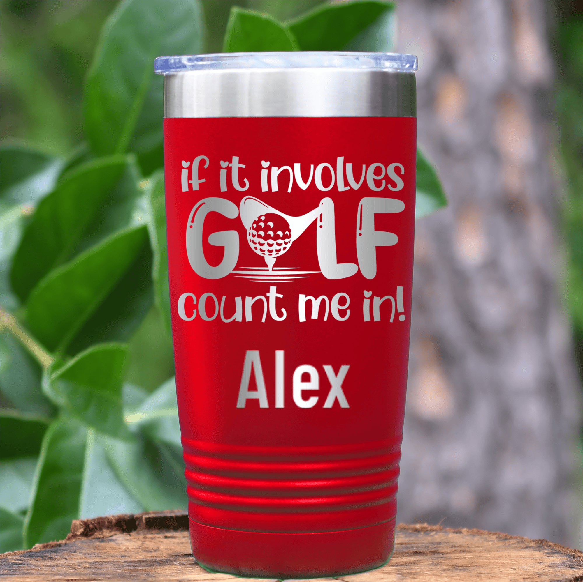 Red Golf Gifts For Her Tumbler With Count This Girl In Design