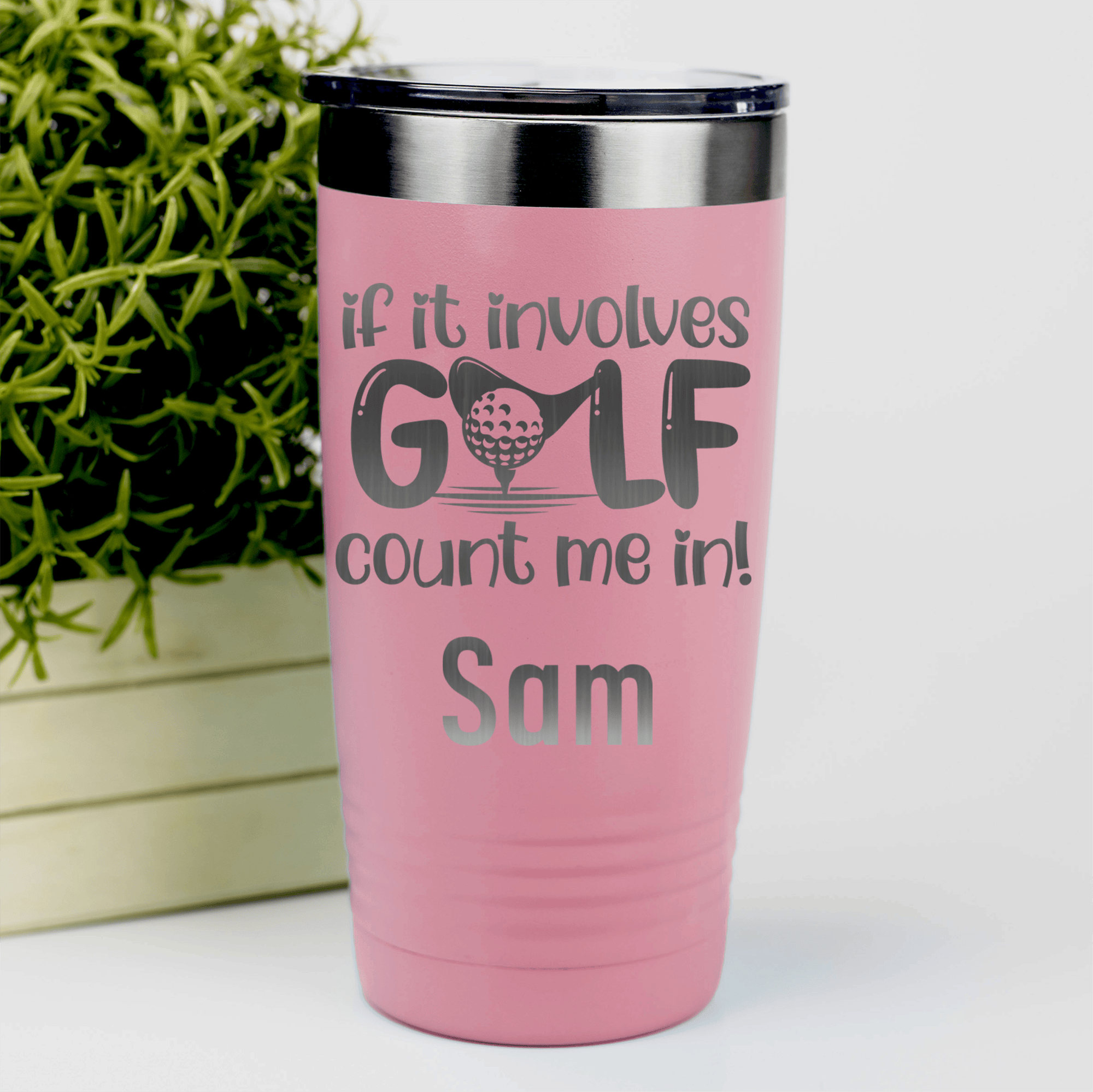 Salmon Golf Gifts For Her Tumbler With Count This Girl In Design