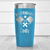 Light Blue Pickleball Tumbler With Crossing Swords Design