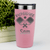 Salmon Pickleball Tumbler With Crossing Swords Design