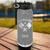 Grey Pickleball Water Bottle With Crossing Swords Design