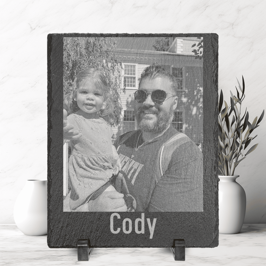 Birthday Slate Home Decor With Custom Birthday Photo Design