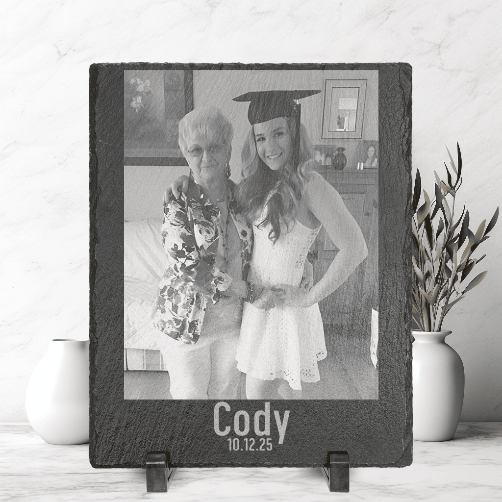 Graduation Slate Home Decor With Custom Graduation Design