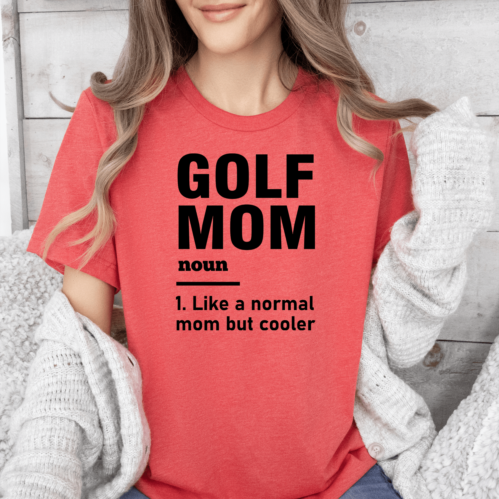 Definition Of A Golf Mom Womens T Shirt