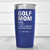 Blue Golf Mom Tumbler With Definition Of A Golf Mom Design