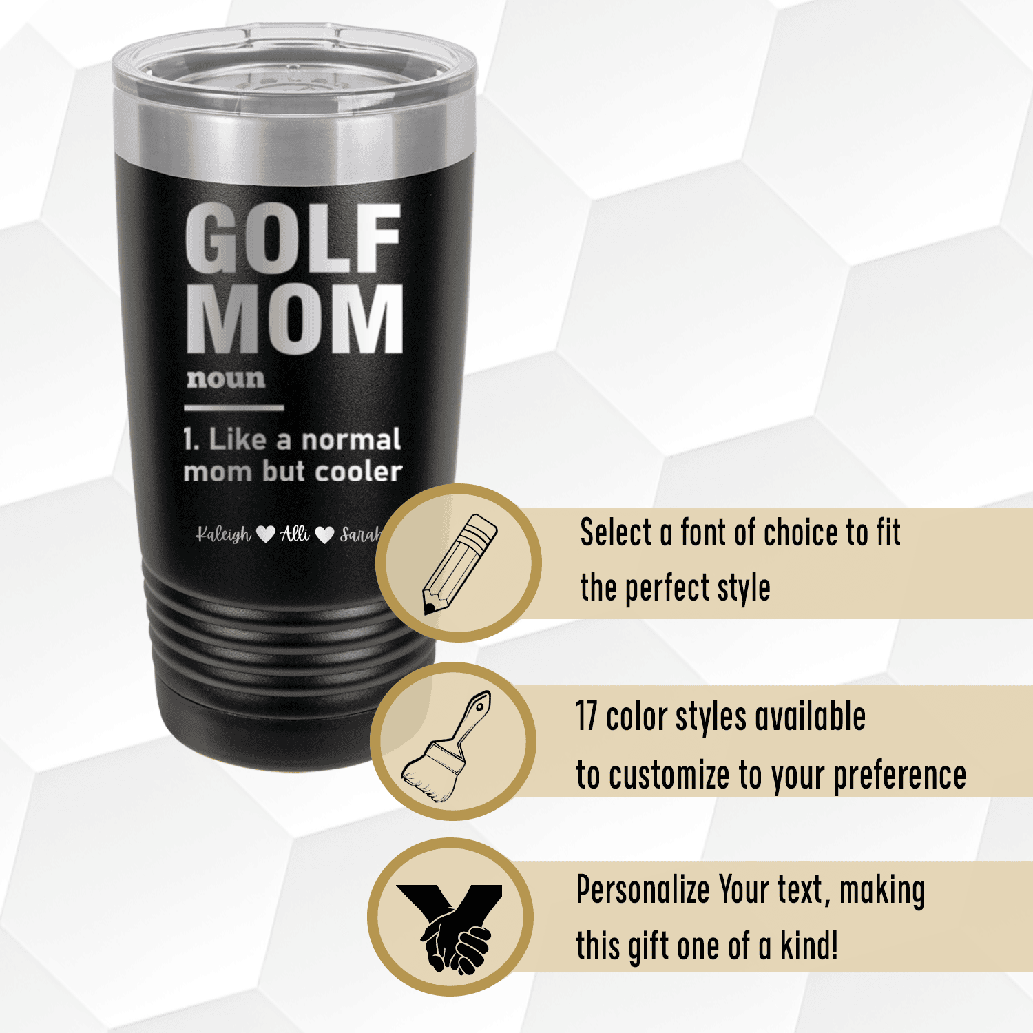 Definition Of A Golf Mom Tumbler