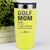 Yellow Golf Mom Tumbler With Definition Of A Golf Mom Design