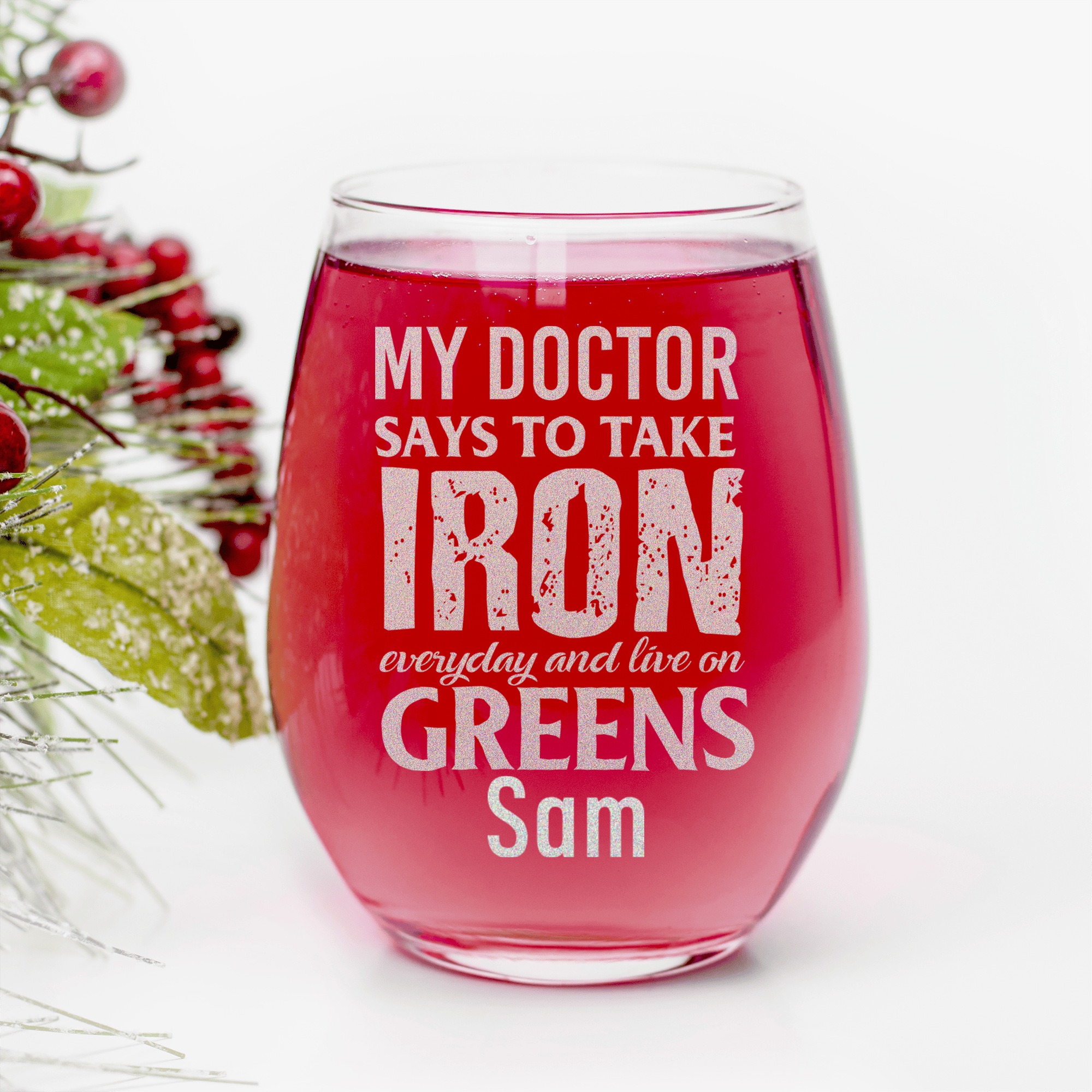 Doctors Orders For Golf Stemless Wine Glass