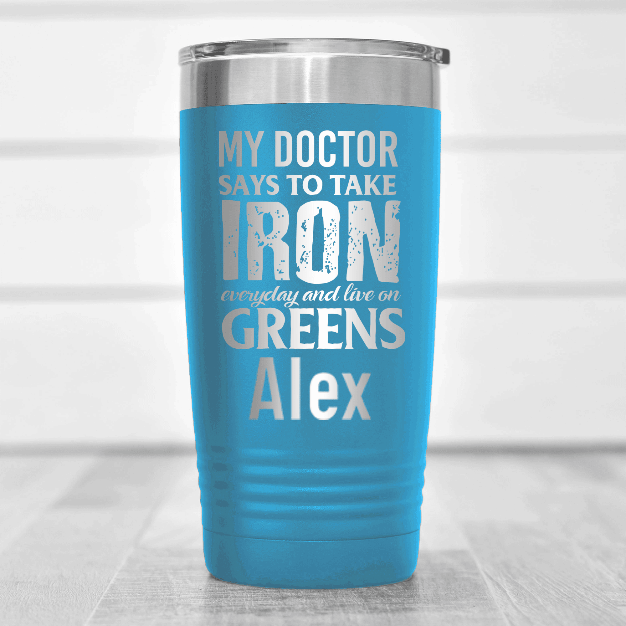 Light Blue Golf Gifts For Her Tumbler With Doctors Orders For Golf Design