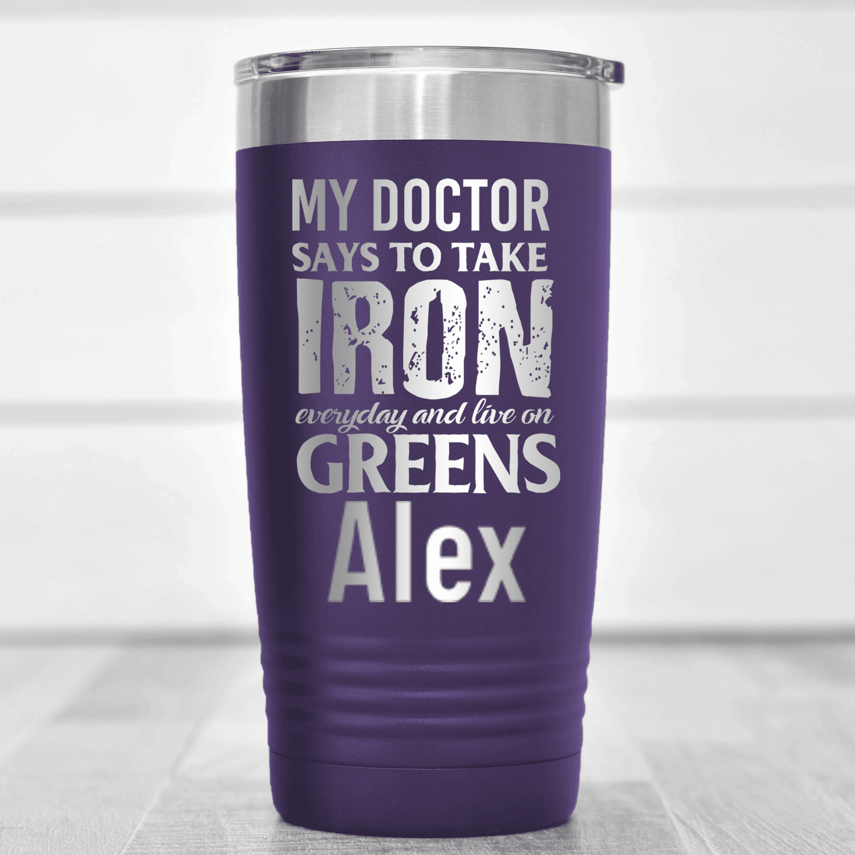 Purple Golf Gifts For Her Tumbler With Doctors Orders For Golf Design