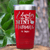 Red Teacher Tumbler With Educator Of Tiny People Design