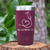 Maroon Nurse Tumbler With Essential Nurse Design