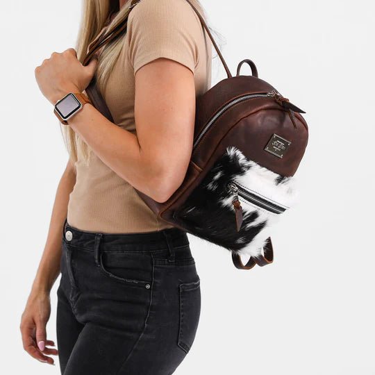 Elegant Travel Leather Backpack