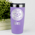 Light Purple Birthday Tumbler With Fifty Aged To Perfection Design