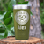 Military Green Birthday Tumbler With Fifty Aged To Perfection Design