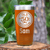 Orange Birthday Tumbler With Fifty Aged To Perfection Design