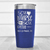 Blue Nurse Tumbler With Fifty Percent Nurse Fifty Percent Coffee Design