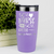 Light Purple Nurse Tumbler With Fifty Percent Nurse Fifty Percent Coffee Design