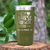 Military Green Nurse Tumbler With Fifty Percent Nurse Fifty Percent Coffee Design