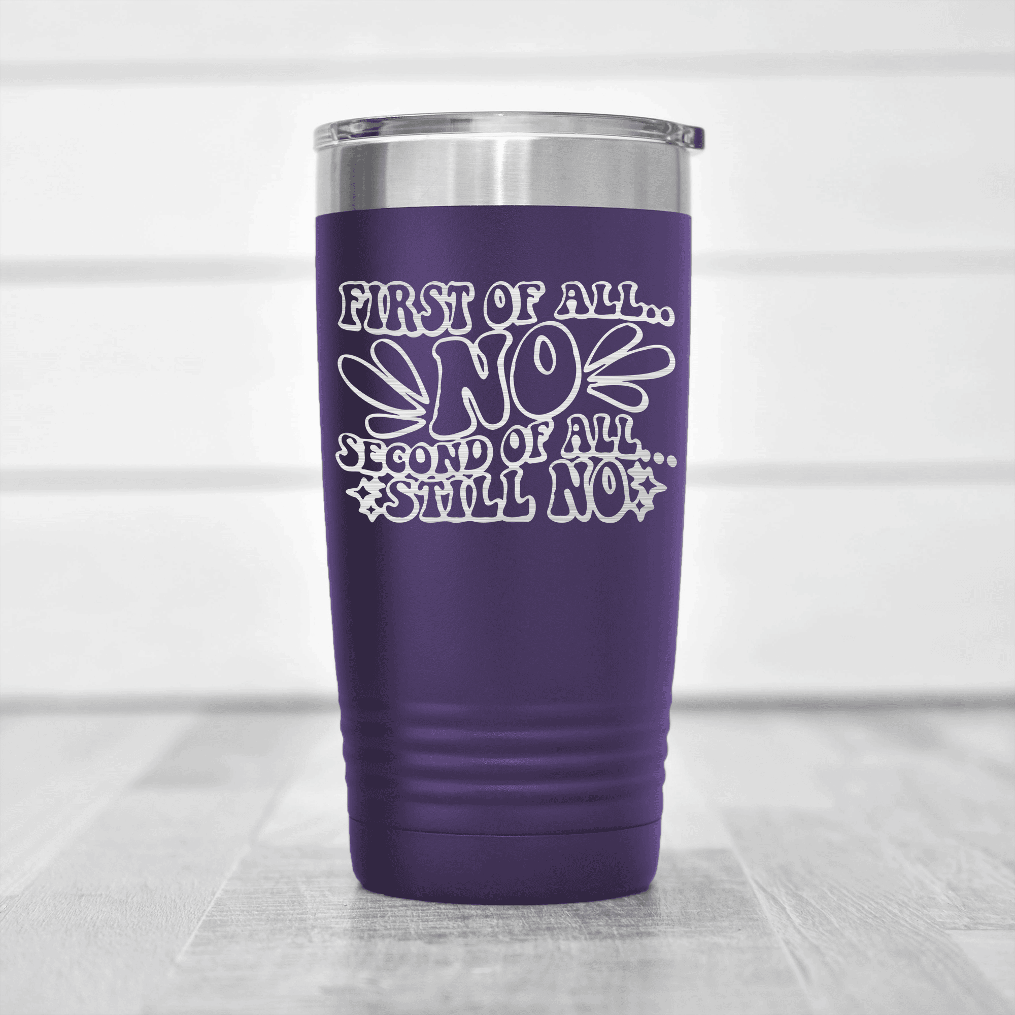 Purple pickelball tumbler First Of All No