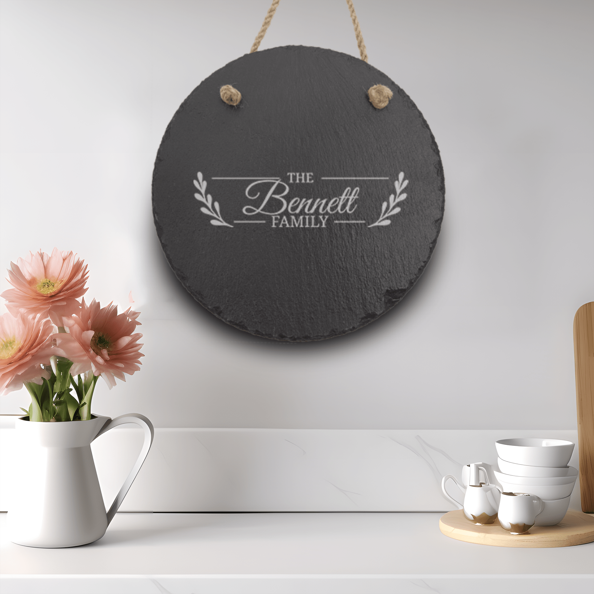 Flourishing Family Slate Wall Decor