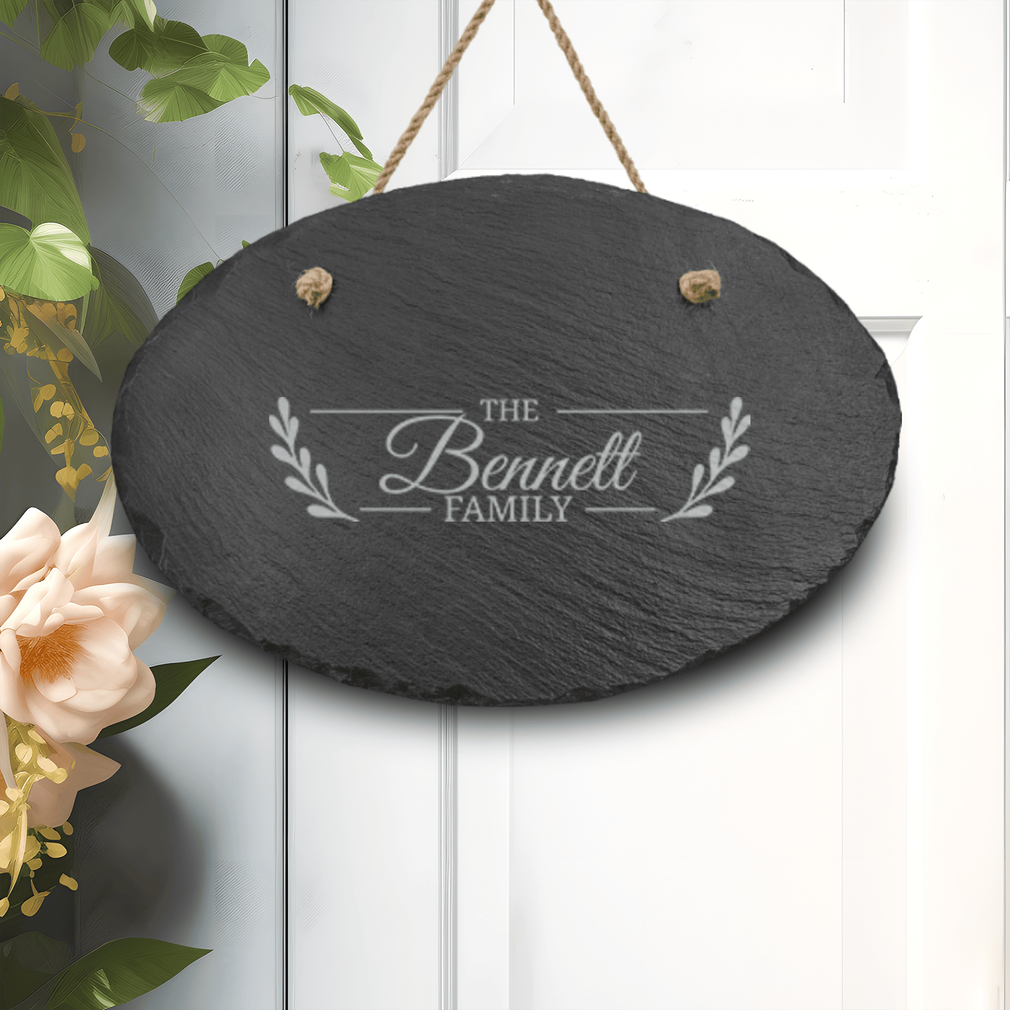 Flourishing Family Slate Wall Decor