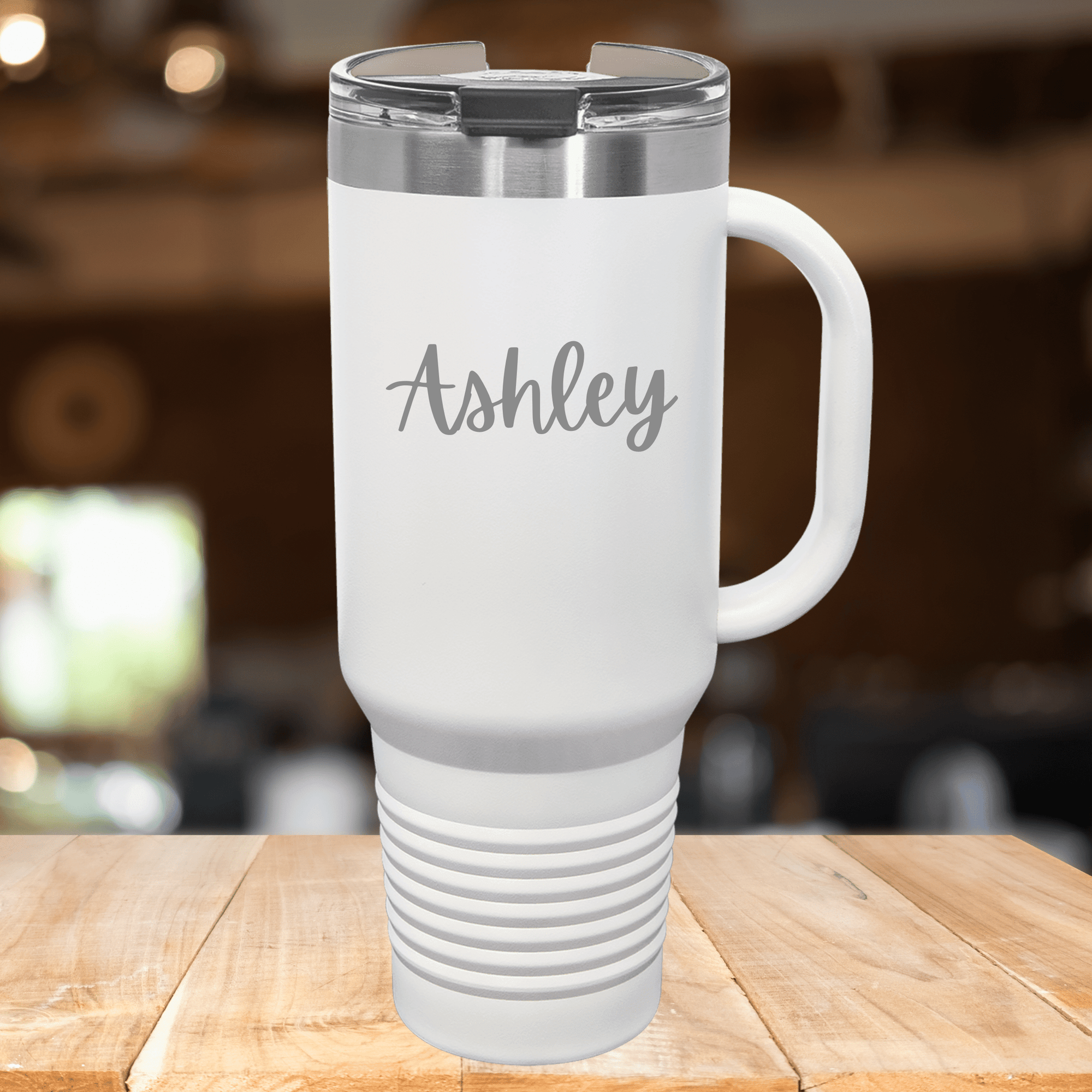 Charming Cheers Personalized Tumbler with Handle