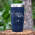 Navy Valentines Day Tumbler With Forever And Always Design