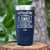 Navy Best Friend Tumbler With Friendship Is A Responsibility Design