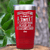 Red Best Friend Tumbler With Friendship Is A Responsibility Design