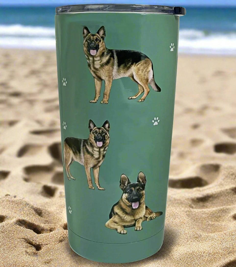 German Shepard Insulated Coffee Tumbler