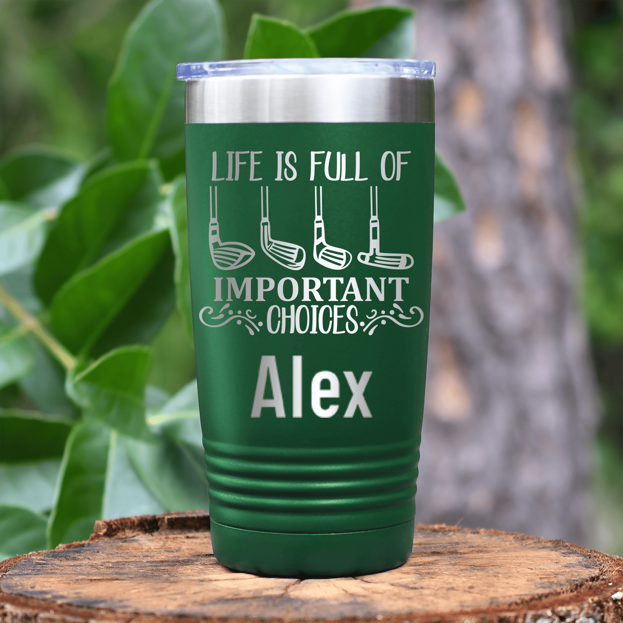 Green Golf Gifts For Her Tumbler With Girls Have Choices Design