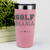 Salmon Golf Mom Tumbler With Golf Mama Design