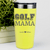 Yellow Golf Mom Tumbler With Golf Mama Design