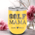 Yellow Golf Mom Wine Tumbler With Golf Mama Design