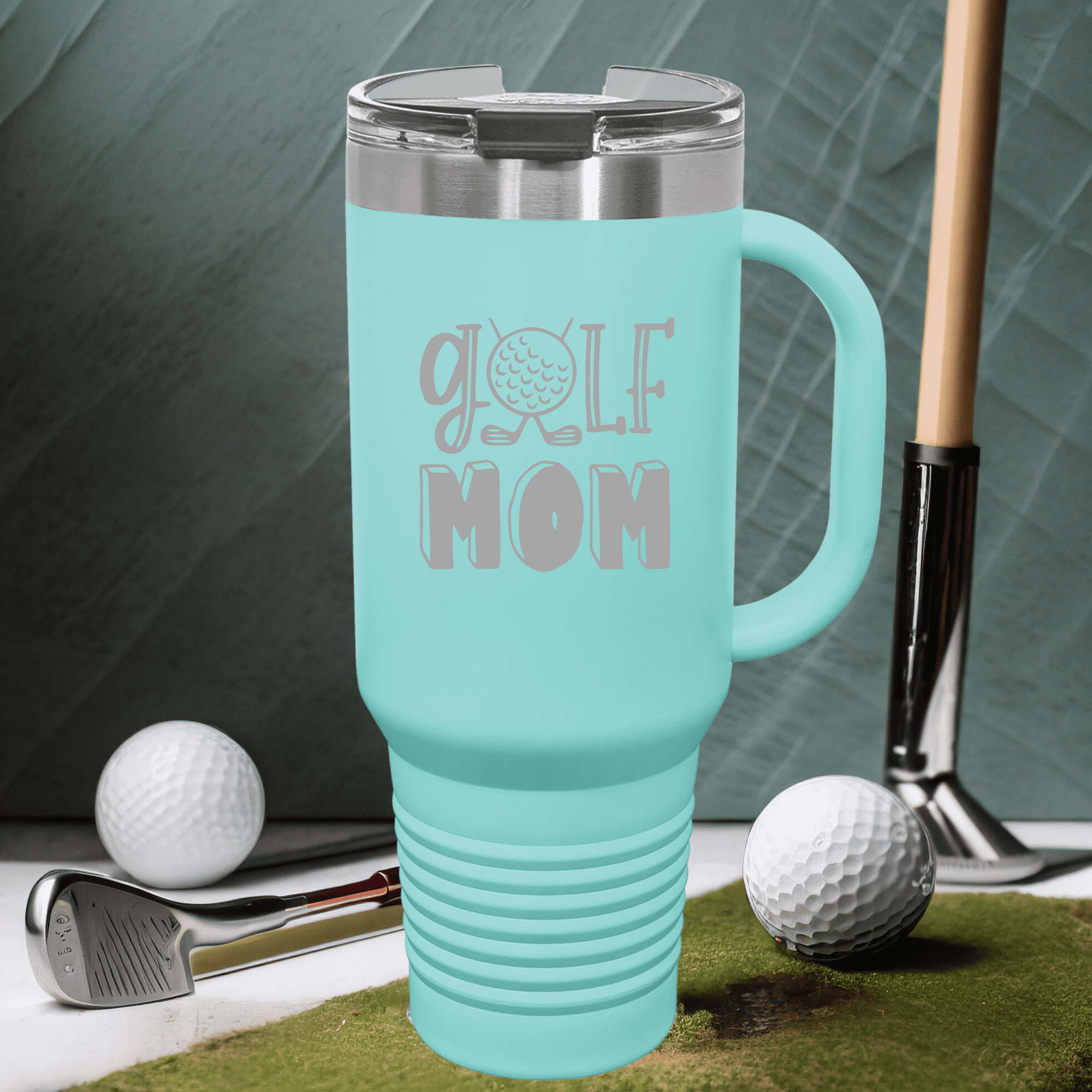 Stylish Mom's Birdie Buddy Tumbler with golf-themed design

golf mom tumbler