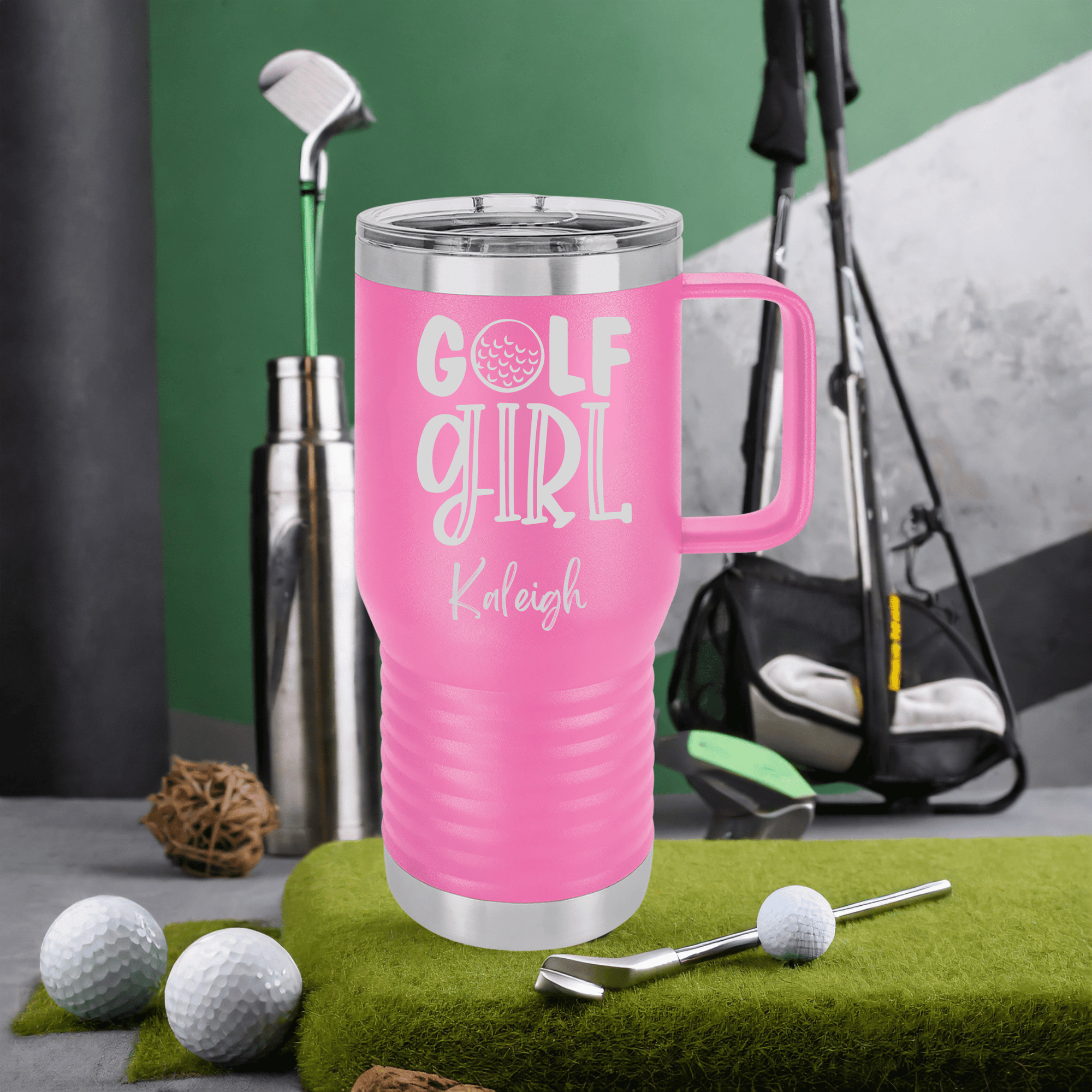 Elegant Birdie Bliss Tumbler – Personalized Golf Tumblers for Women