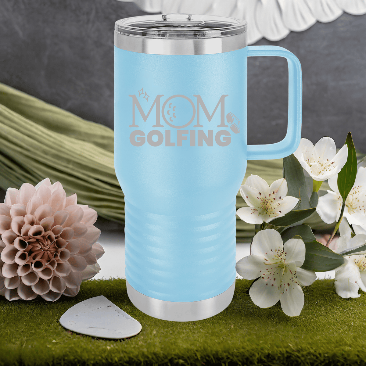 Charming Mom&#39;s Tee Time Treasure Tumbler – Personalized Golf Tumblers for Women